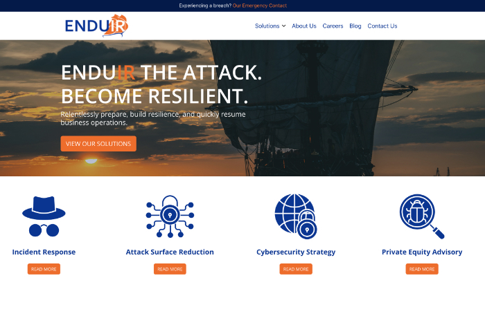 Enduir Cybersecurity screenshot