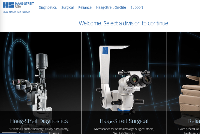 Haag-Streit USA screenshot